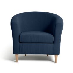 Habitat Fabric Tub Chair - Navy