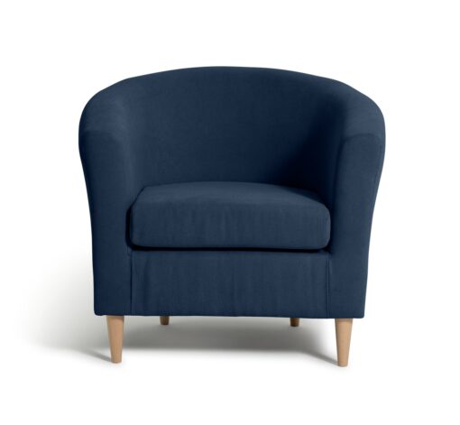 Habitat Fabric Tub Chair - Navy