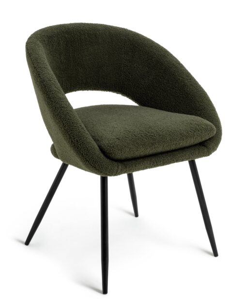 Habitat Hermione Boucle Chair - Green