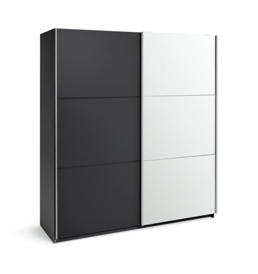 Habitat Holsted Large Mirror Sliding Wardrobe - Anthracite