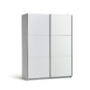 Habitat Holsted Mirrored Medium Sliding Wardrobe -White