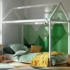 Habitat House Single Bed Frame and Kids Mattress - White