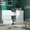 Habitat Jackson Shorty Mid Sleeper Bed & Mattress - White