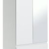 Habitat Jenson 2 Door 2 Drawer Mirror Wardrobe - White Gloss