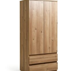 Habitat Jenson 2 Door 2 Drawer Wardrobe - Oak Effect