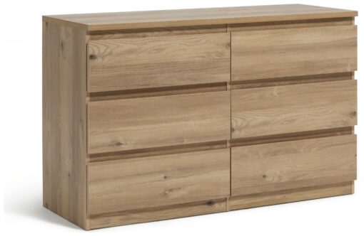 Habitat Jenson 3+3 Drawer Chest - Oak Effect