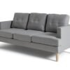 Habitat Joshua Fabric 3 Seater Sofa - Light Grey
