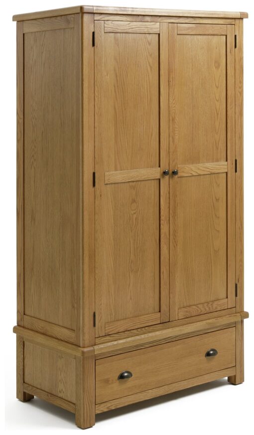 Habitat Kent 2 Door 1 Drawer Wardrobe - Oak