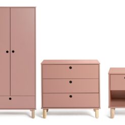 Habitat Kids Eden 3 Piece 2 Door Wardrobe Set - Pink