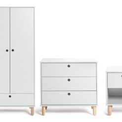 Habitat Kids Eden 3 Piece 2 Door Wardrobe Set - White