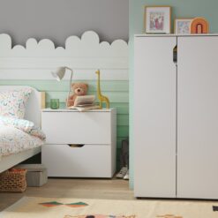 Habitat Kids Pod 2 Piece 2 Door Wardrobe Set - White