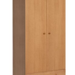 Habitat Kirk 2 Door 1 Drawer Wardrobe - Walnut