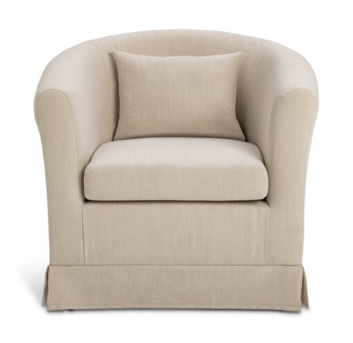 Habitat Larissa Fabric Tub Chair - Natural