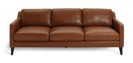 Habitat Leone Leather 4 Seater Sofa - Tan