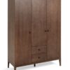 Habitat Loxley 3 Door 2 Drawer Wardrobe - Walnut