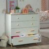 Habitat Melby 4 Chest of Drawers - White and Acacia