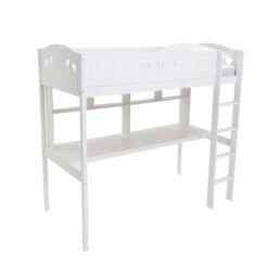 Habitat Mia High Sleeper Bed Frame & Desk -White