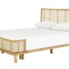 Habitat Nadia Kingsize Rattan Bed Frame - Light Wood