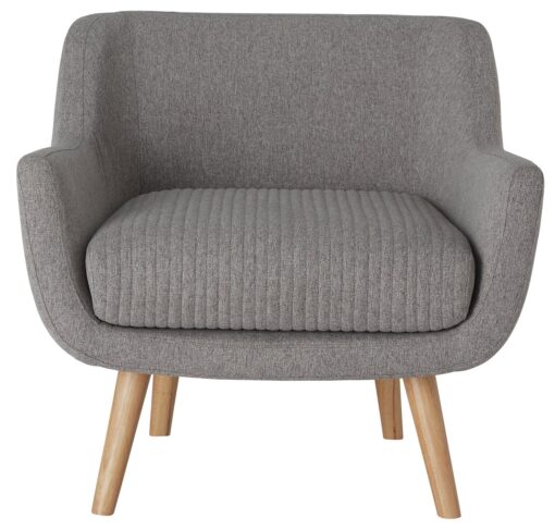 Habitat Nellie Fabric Accent Chair - Grey