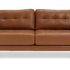 Habitat Newell Leather 2 Seater Sofa - Tan