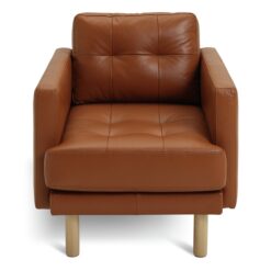 Habitat Newell Leather Armchair - Tan