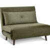 Habitat Roma Small Double Velvet Chairbed - Sage Green