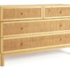 Habitat Simone 2 + 2 Wide Drawer Rattan Chest