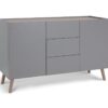 Habitat Skandi 2 Door 3 Drawer Sideboard - Grey Two Tone