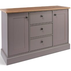 Habitat Winchester 2 Door 3 Drawer Sideboard - Grey