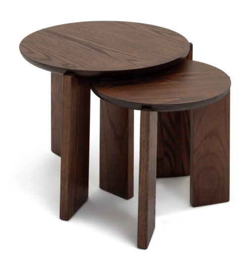 Habitat Xylo Solid Wood Nest of 2 Tables - Walnut