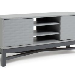 Habitat Zander Textured TV Unit - Grey