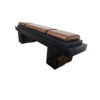 Handcrafted Solid Wood Upholstered Bench - Leather Seat