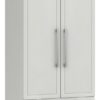 Hatfield 2 Door 2 Drawer Wardrobe - White Gloss