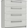 Hatfield 4 Drawer Chest - White Gloss