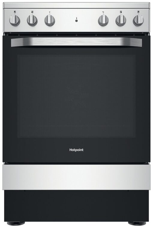 Hotpoint HS67V5KHX 60cm Single Oven Electric Cooker - Silver