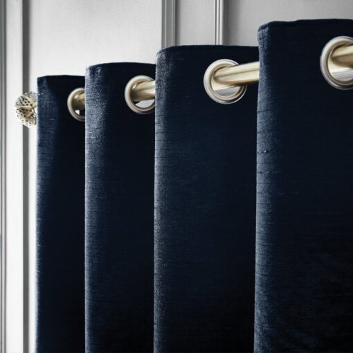 Hyperion Selene Chenille Curtain - Navy - 168X183cm