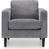 Julian Bowen Hayward Fabric Armchair - Dark Grey