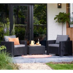Keter California 2 Seater Outdoor Garden Furniture Balcony Set