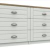 Kielder 3 + 3 Drawer Chest - White