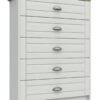 Kielder 5 Drawer Chest - White