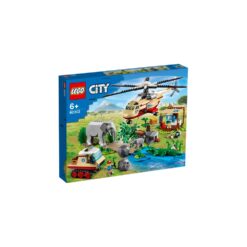 LEGO 60302 City Wildlife Rescue Operation Vet Clinic Set, with Animal Figures and Helicopter Toy for Kids 6+ Years Old