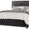 LLB Seren Velvet Superking Ottoman Bedframe - Black