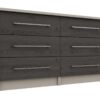 Lancaster 3 + 3 Drawer Chest - Dark Grey