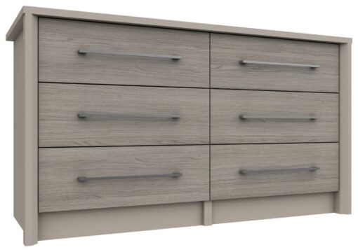 Lancaster 3 + 3 Drawer Chest - Grey