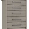 Lancaster 5 Drawer Chest - Grey