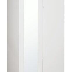 Legato 2 Door Mirrored Wardrobe - White Gloss