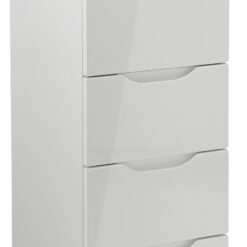 Legato 5 Drawer Tallboy - Grey Gloss