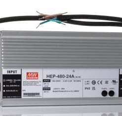 MEAN WELL Switching Power Supply, HEP-480-24A, 24V dc, 20A, 480W, 1 Output, 127 → 431 V dc, 90 → 305 V ac