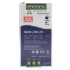 MEAN WELL WDR Switch Mode DIN Rail Power Supply, 180 → 550V ac ac Input, 24V dc dc Output, 10A Output, 240W