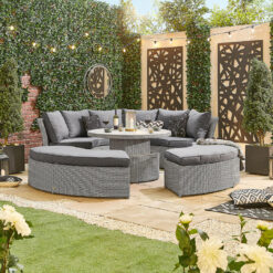 Maness Garden Sofa with Cushions